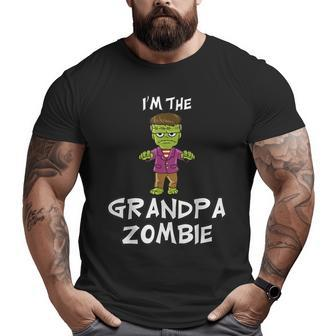 Grandpa Zombie Halloween Matching Family Costume Halloween Big and Tall Men T-shirt | Mazezy AU
