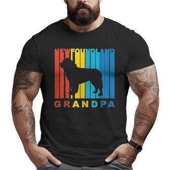 Grandparent Grandpa Newfoundland Big and Tall Men T-shirt | Mazezy