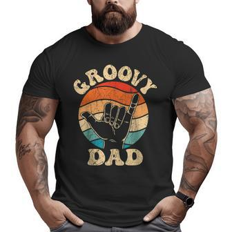 Groovy Dad 70S Aesthetic Nostalgia 1970'S Retro Groovy Dad Big and Tall Men T-shirt | Mazezy