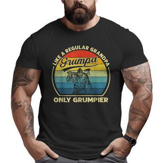 Grumpa Like A Regular Grandpa Only Grumpier Viking Vintage Big and Tall Men T-shirt | Mazezy