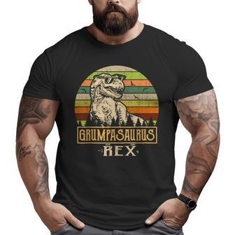Grumpasaurus Trex For Grumpy Dad Grandpa Father's Day Big and Tall Men T-shirt | Mazezy