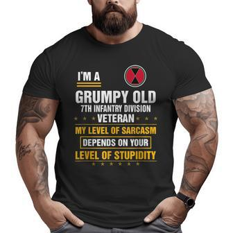 Grumpy Old 5Th Special Forces Group Veteran Father Day Big and Tall Men T-shirt | Mazezy