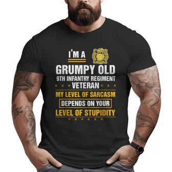 Grumpy Old 9Th Infantry Regiment Veteran Soldier Xmas Big and Tall Men T-shirt | Mazezy