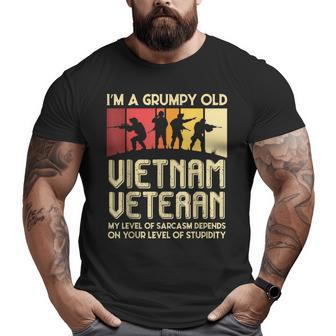 Im A Grumpy Old Vietnam Veteran Vietnam Big and Tall Men T-shirt | Mazezy