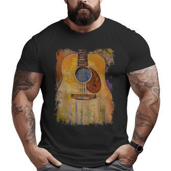 Guitar Classic Big and Tall Men T-shirt | Mazezy