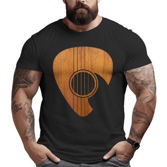Guitar And Clef Woof Big and Tall Men T-shirt | Mazezy