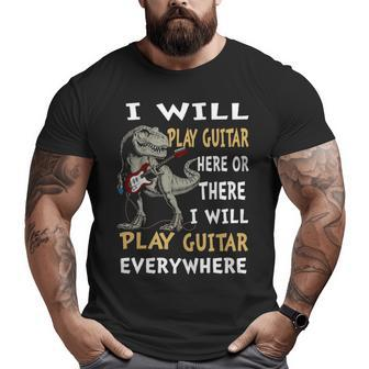 Guitar Everywhere Big and Tall Men T-shirt | Mazezy
