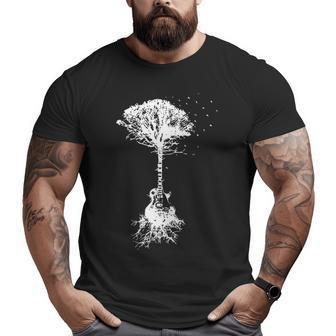 Guitar Tree Big and Tall Men T-shirt | Mazezy