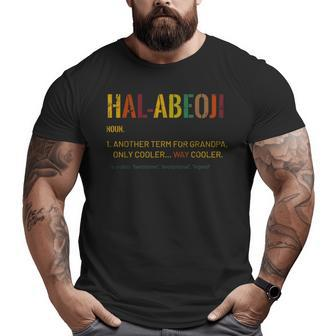 Halabeoji Grandpa Definition Distressed Retro Big and Tall Men T-shirt | Mazezy