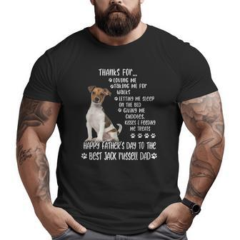 Happy Father's Day 2022 Jack Russell Dad Dog Lover Big and Tall Men T-shirt | Mazezy