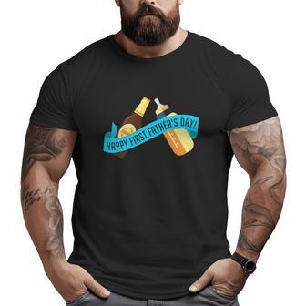 Happy First Father's Day Baby Bottle Big and Tall Men T-shirt | Mazezy