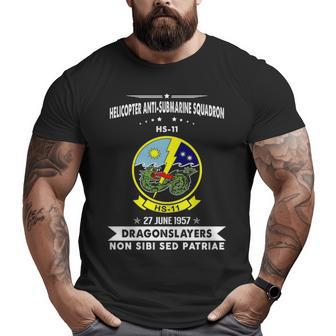 Helicopter Anti-Submarine Squadron 11 Hs Big and Tall Men T-shirt | Mazezy