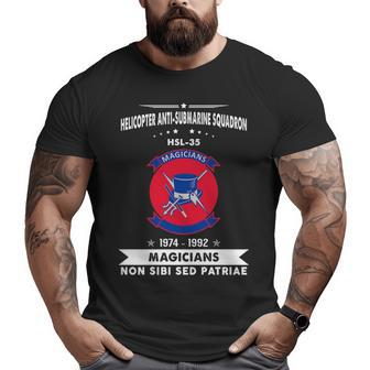 Helicopter Anti-Submarine Squadron 35 Hsl Big and Tall Men T-shirt | Mazezy