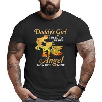 Now He's My Angel Daddy Dad Memorial Loss Of Father Big and Tall Men T-shirt | Mazezy