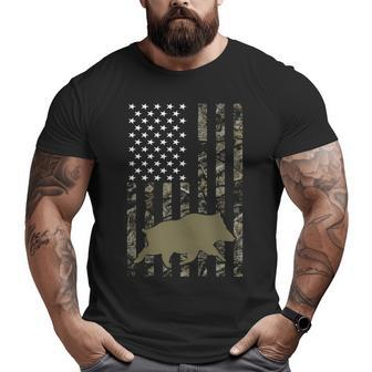 Hog Hunting For Men Women Wild Boar Pig Hunter Big and Tall Men T-shirt | Mazezy