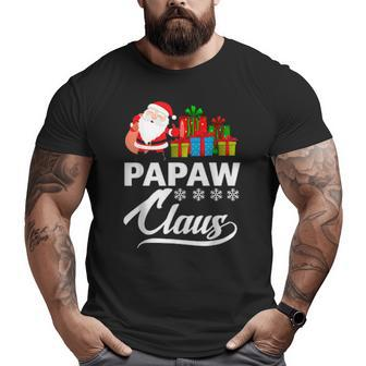 Holiday 365 The Christmas Papaw Claus Grandpa Big and Tall Men T-shirt | Mazezy