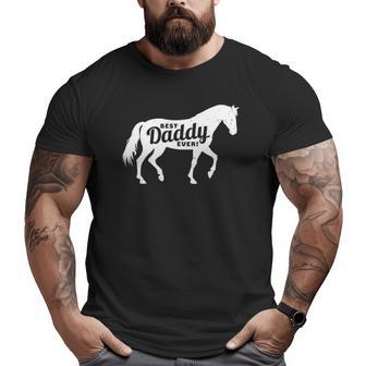Horse Daddy Dad Lover Father's Day Men Tee Big and Tall Men T-shirt | Mazezy