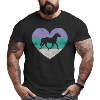 Horse Gif For Women & Girls Retro Vintage Cute Big and Tall Men T-shirt | Mazezy