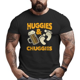 Huggies And Chuggies Future Father Party Big and Tall Men T-shirt | Mazezy