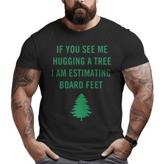 Hugging A Tree Big and Tall Men T-shirt | Mazezy