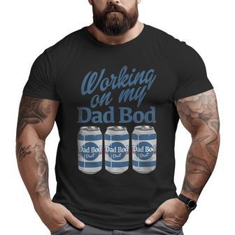 Hybrid Fathers Day Dad Bod Big and Tall Men T-shirt | Mazezy