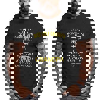 I'm A Disc Golf Grandpa Like A Normal Just Much Cooler Big and Tall Men T-shirt | Mazezy