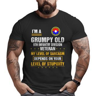 I'm A Grumpy Old 9Th Infantry Division Veteran Big and Tall Men T-shirt | Mazezy