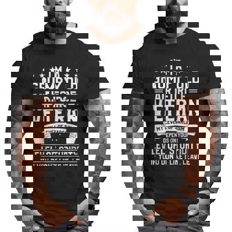 I'm A Grumpy Old Air Force Veteran Military Veterans Big and Tall Men T-shirt | Mazezy