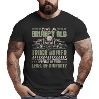 I'm A Grumpy Old Truck Driver Big and Tall Men T-shirt | Mazezy