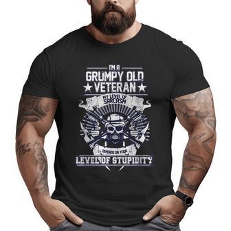 I'm A Grumpy Old Veteran Us Army Veteran Big and Tall Men T-shirt | Mazezy