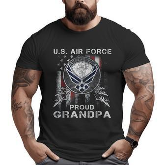 I'm A Proud Air Force Grandpa Big and Tall Men T-shirt | Mazezy