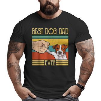 Jack Russel Best Dog Dad Ever Apparel Dog Daddy Mens Big and Tall Men T-shirt | Mazezy