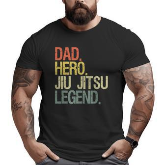 Jiu Jitsu Dad Hero Legend Vintage Retro Big and Tall Men T-shirt | Mazezy CA