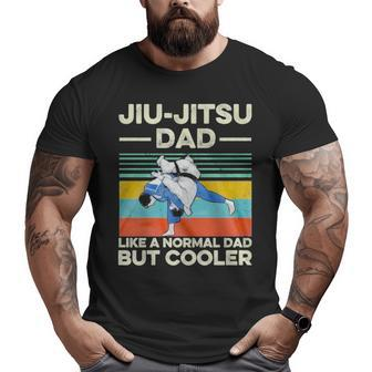 Jiu Jitsu Dad Like A Normal Dad But Cooler Vintage Retro Big and Tall Men T-shirt | Mazezy CA