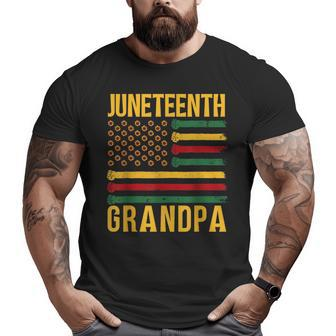Junenth Grandpa African Black Family 1865 Granddad Big and Tall Men T-shirt | Mazezy