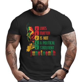 Junenth Independence Day Junenth Fathers Day Big and Tall Men T-shirt | Mazezy