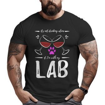 Lab Mom Wine Big and Tall Men T-shirt | Mazezy CA