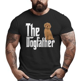 Labradoodle Dog Dad Dogfather Dogs Daddy Father Big and Tall Men T-shirt | Mazezy