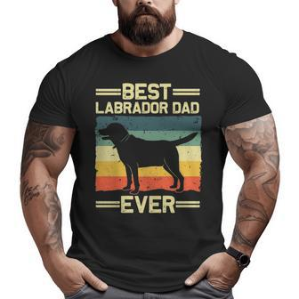 Labrador For Dad Black Lab Yellow Labrador Retriever Big and Tall Men T-shirt | Mazezy