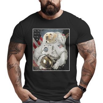 Labrador Retriever Space Explorer Big and Tall Men T-shirt | Mazezy