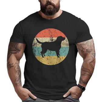 Labrador Retriever Vintage Retro Dog Big and Tall Men T-shirt | Mazezy