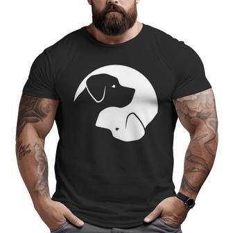 Labrador Retriever Yin Yang Big and Tall Men T-shirt | Mazezy
