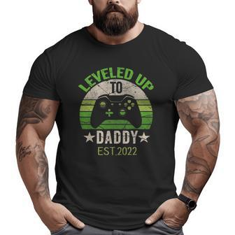Leveled Up To Daddy 2022 Promoted To Daddy Est 2022 Big and Tall Men T-shirt | Mazezy DE