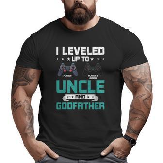 I Leveled Up To Uncle Video Gamer Uncle Big and Tall Men T-shirt | Mazezy AU