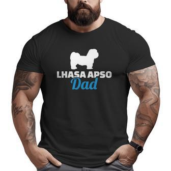 Lhasa Apso Dad Dog Lover Big and Tall Men T-shirt | Mazezy