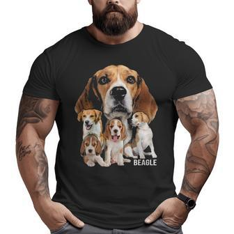 I Love My Beagle Dog Themed Beagle Lover Big and Tall Men T-shirt | Mazezy