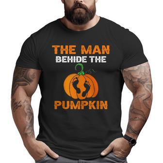 The Man Behind The Pumpkin Halloween Single Dad Big and Tall Men T-shirt | Mazezy UK