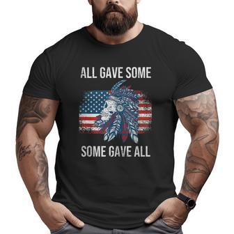 Memorial Day Military Vintage Us Patriotic American Skull Big and Tall Men T-shirt | Mazezy AU