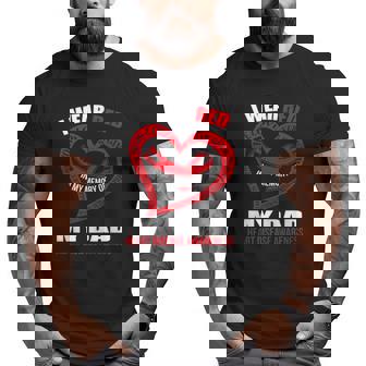 In My Memory Of My Dad Heart Disease Awareness Big and Tall Men T-shirt | Mazezy