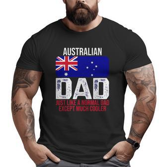 Mens Australian Dad Australia Flag For Father's Day Big and Tall Men T-shirt | Mazezy DE
